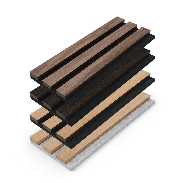 Acoustic Slat Wood Panels  Wooden Slat Felt Wall Panels